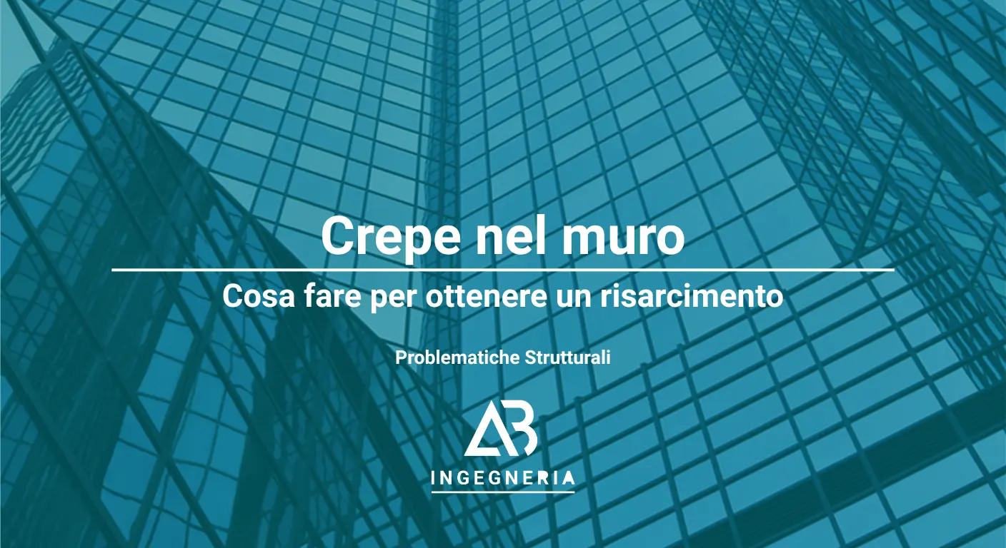 Vai all'articolo: Crepe sui muri portanti Cosa fare in caso di crepa nel muro: Approfondimenti tecnici della società di Ingegneria AB Ingegneria. Temi trattati: Perizie, Sicurezza, Edilizia. Per approfondimenti o informazioni contatta la società di Ingegneria AB Ingegneria