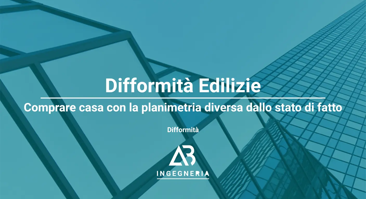 Vai all'articolo: Planimetria catastale diversa dallo stato di fatto Difformità: Approfondimenti tecnici dello studio di Ingegneria AB Ingegneria. Temi trattati: Irregolarità. Per approfondimenti o informazioni contatta la società di Ingegneria AB Ingegneria.